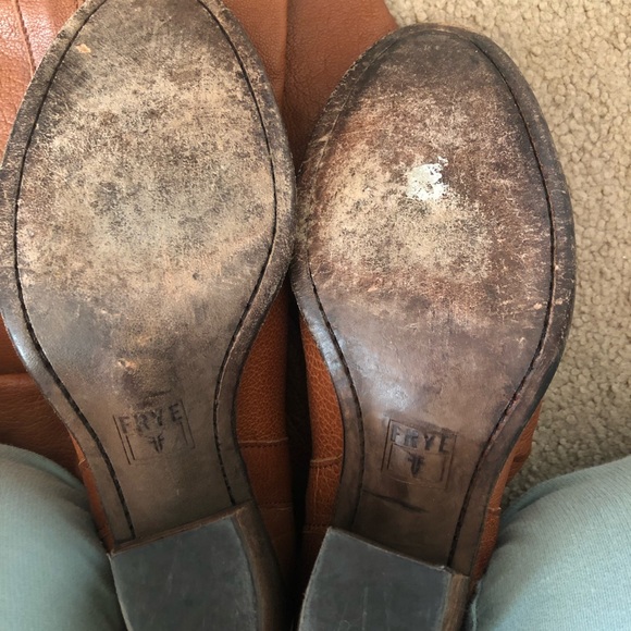 Cognac brown Frye Taylor Boots Size 8 - Picture 6 of 8
